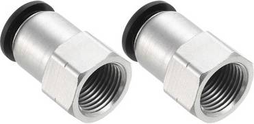 Uxcell 2 Pcs 1/2 Inch Od Tube To 3/8 Inch Npt Female Thread