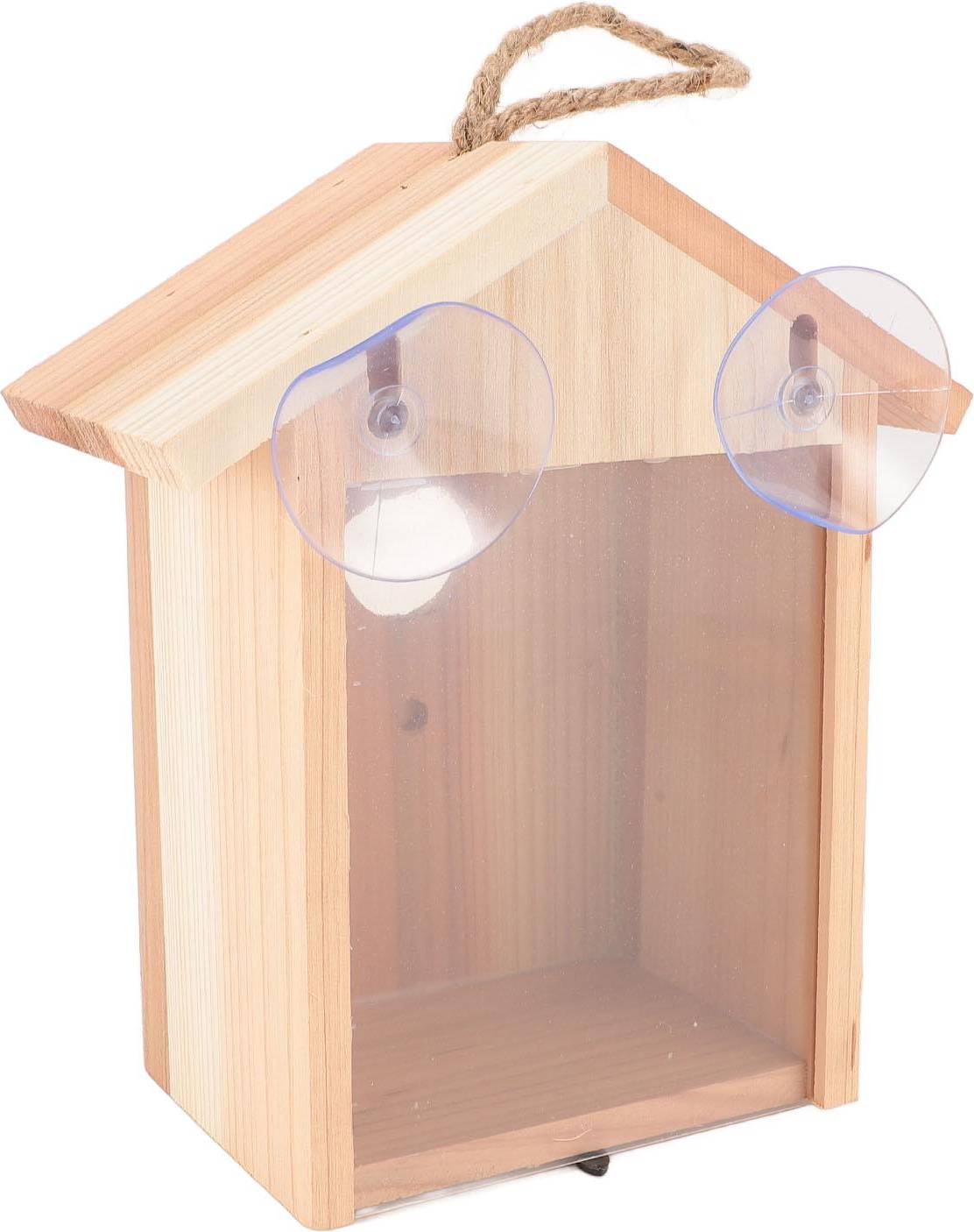 Goolrc Window Bird House Cedar Transparent Design