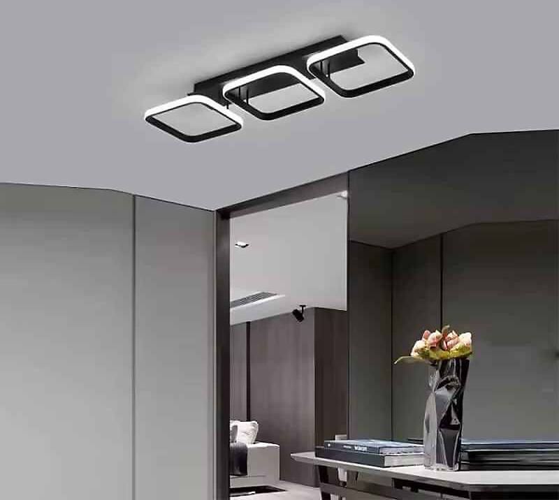 B&Q Modern LED Square Ceiling Flush Light