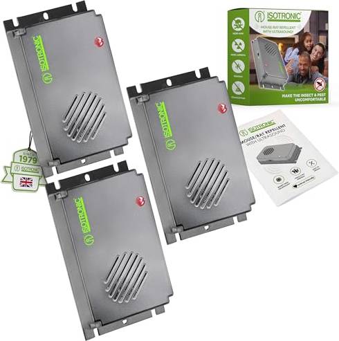 Répulsif Contre Souris Rats et Rongeurs Ultrason Set 3