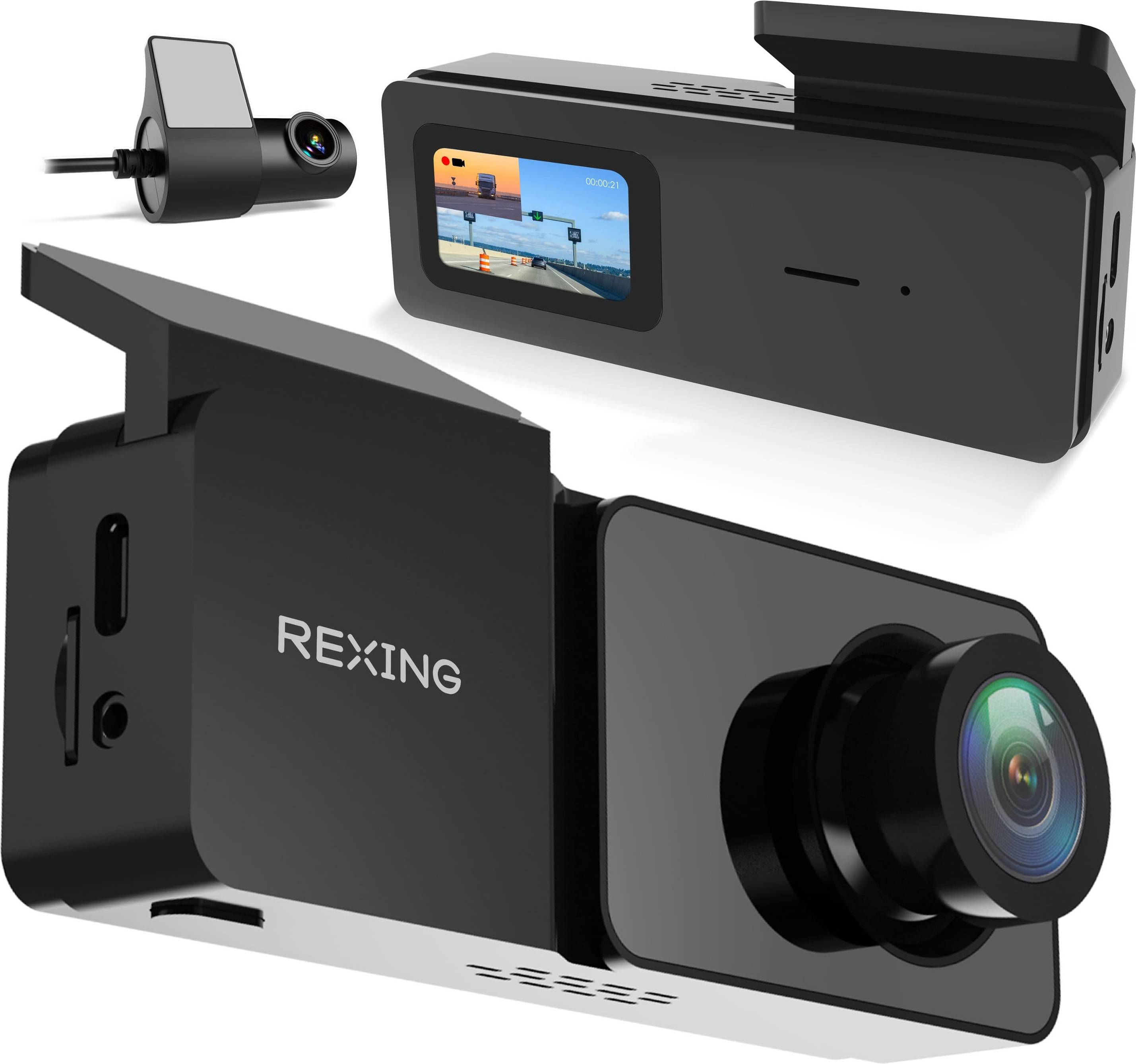 Rear dash cam Rexing C2 Full HD Front Rear Dash Cam