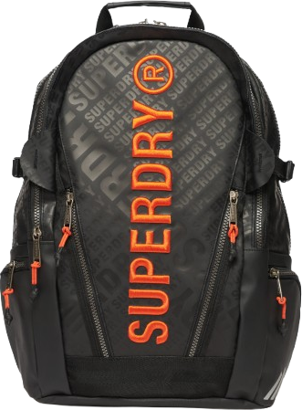 Superdry Rygsæk Tarp Print - Sort