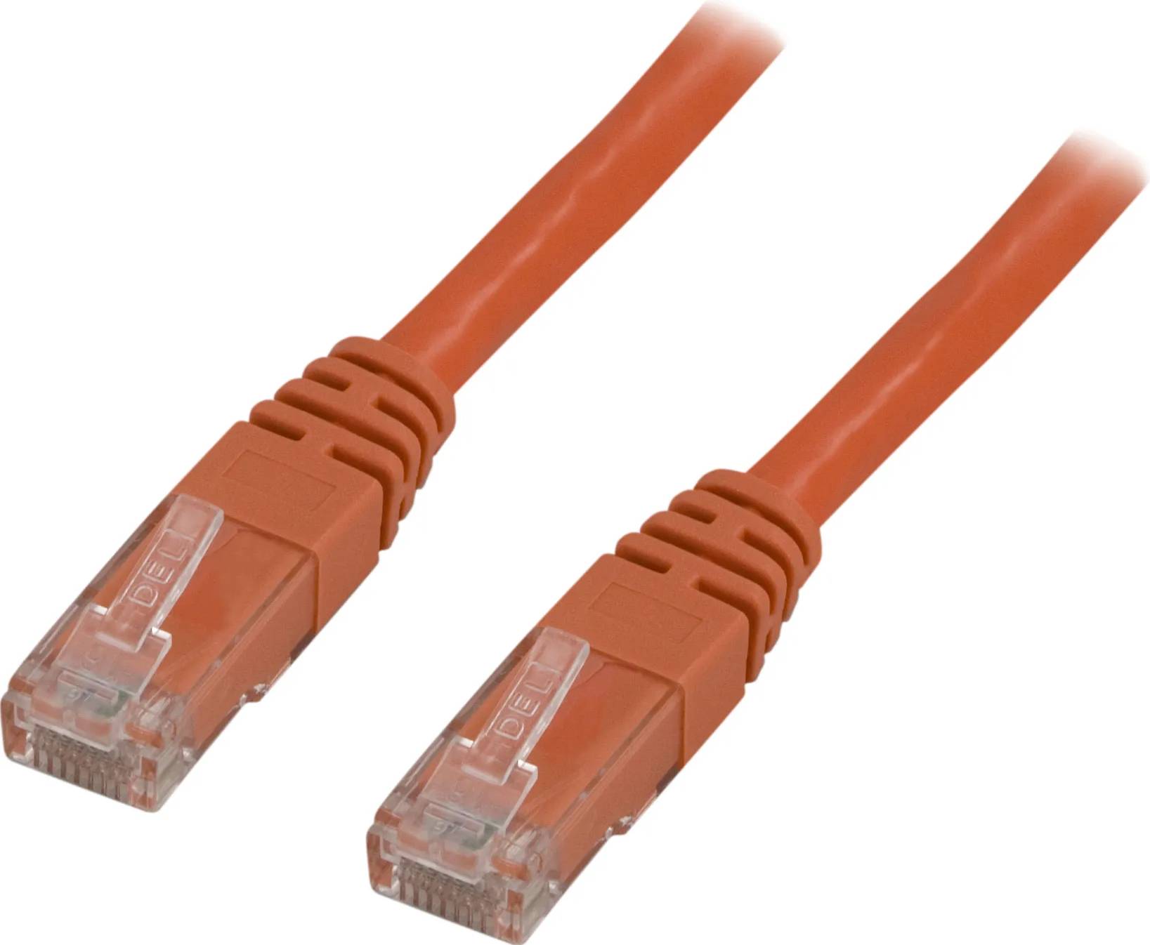 Deltaco Cat6 U/UTP RJ45 - RJ45 M-M Orange 3m