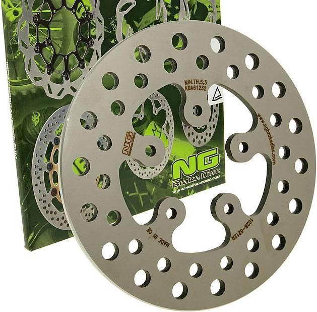 NG Round Brake Disc Silver