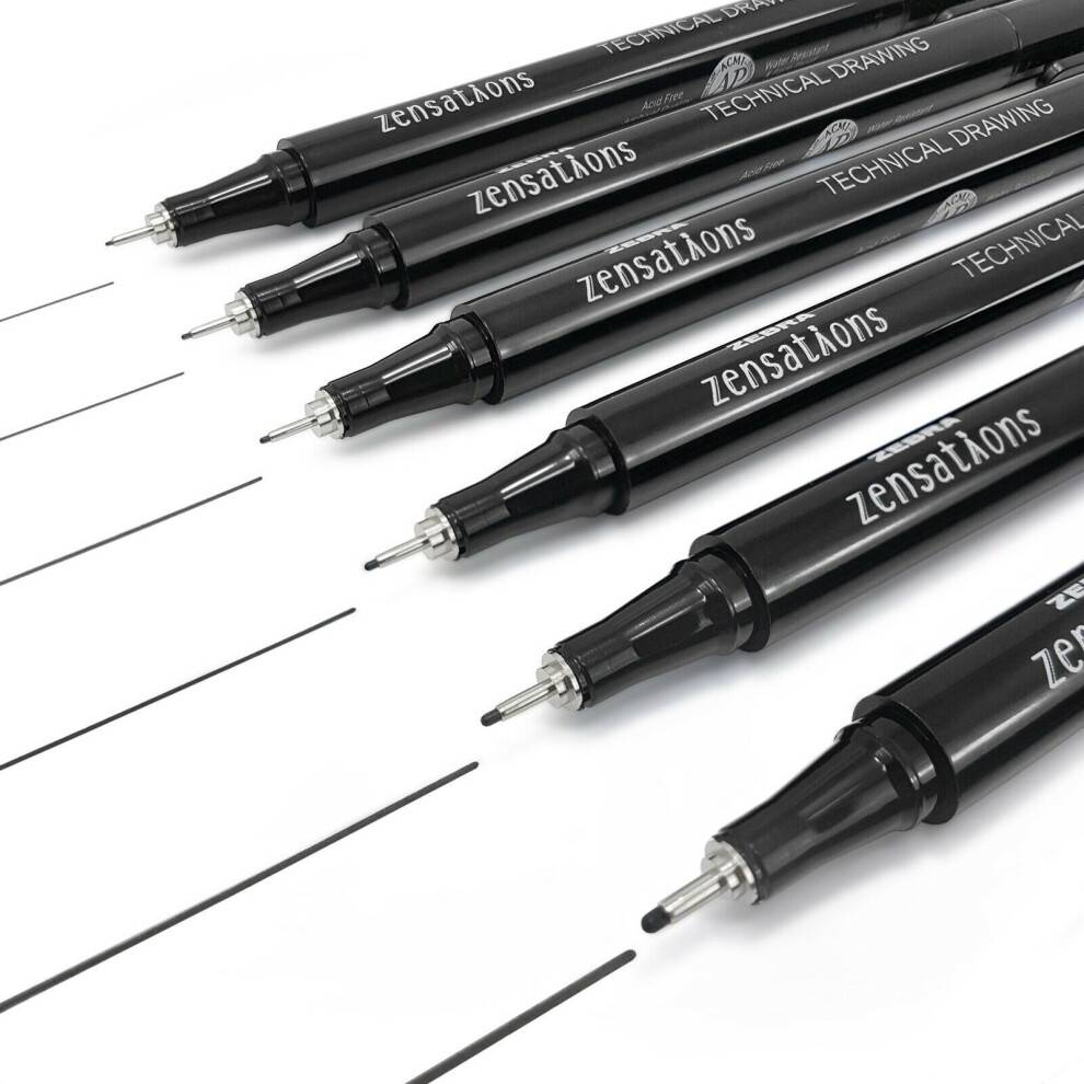 Zebra Zensations Technical Drawing Pens Set