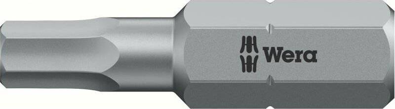 Wera Hexagon Screwdriver Bit, 6 Socket Bit