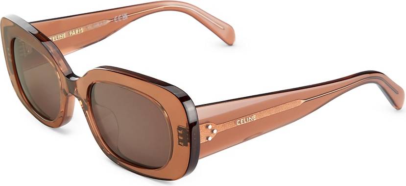 Rectangular Sunglasses - Brown