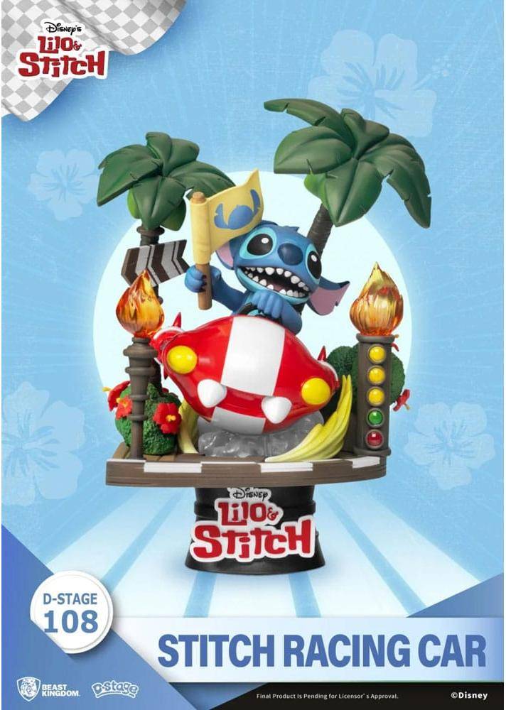 Beast Kingdom Lilo Stitch Racing Car PVC