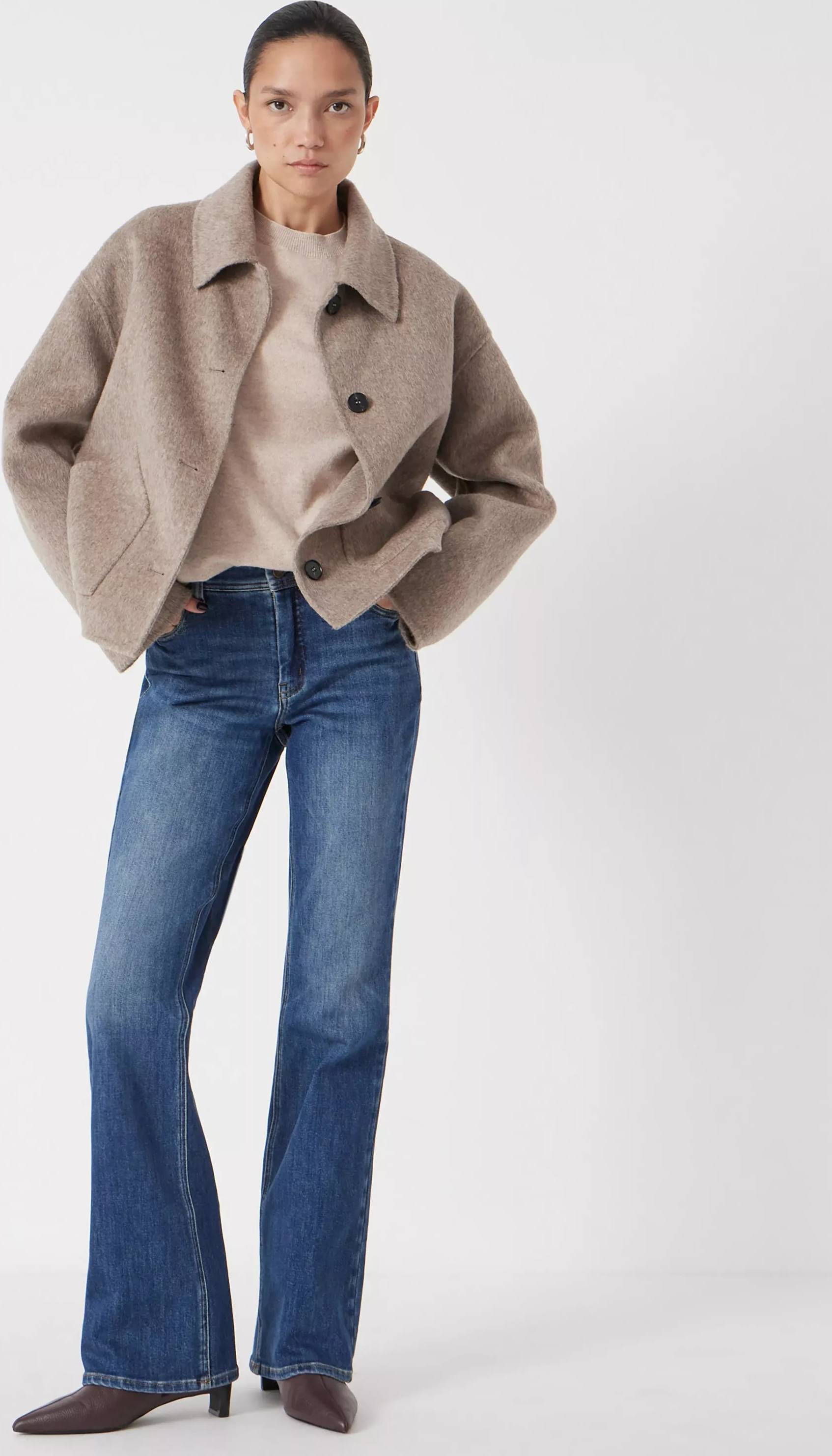 Eliana Mid Rise Bootcut Jeans - Blue