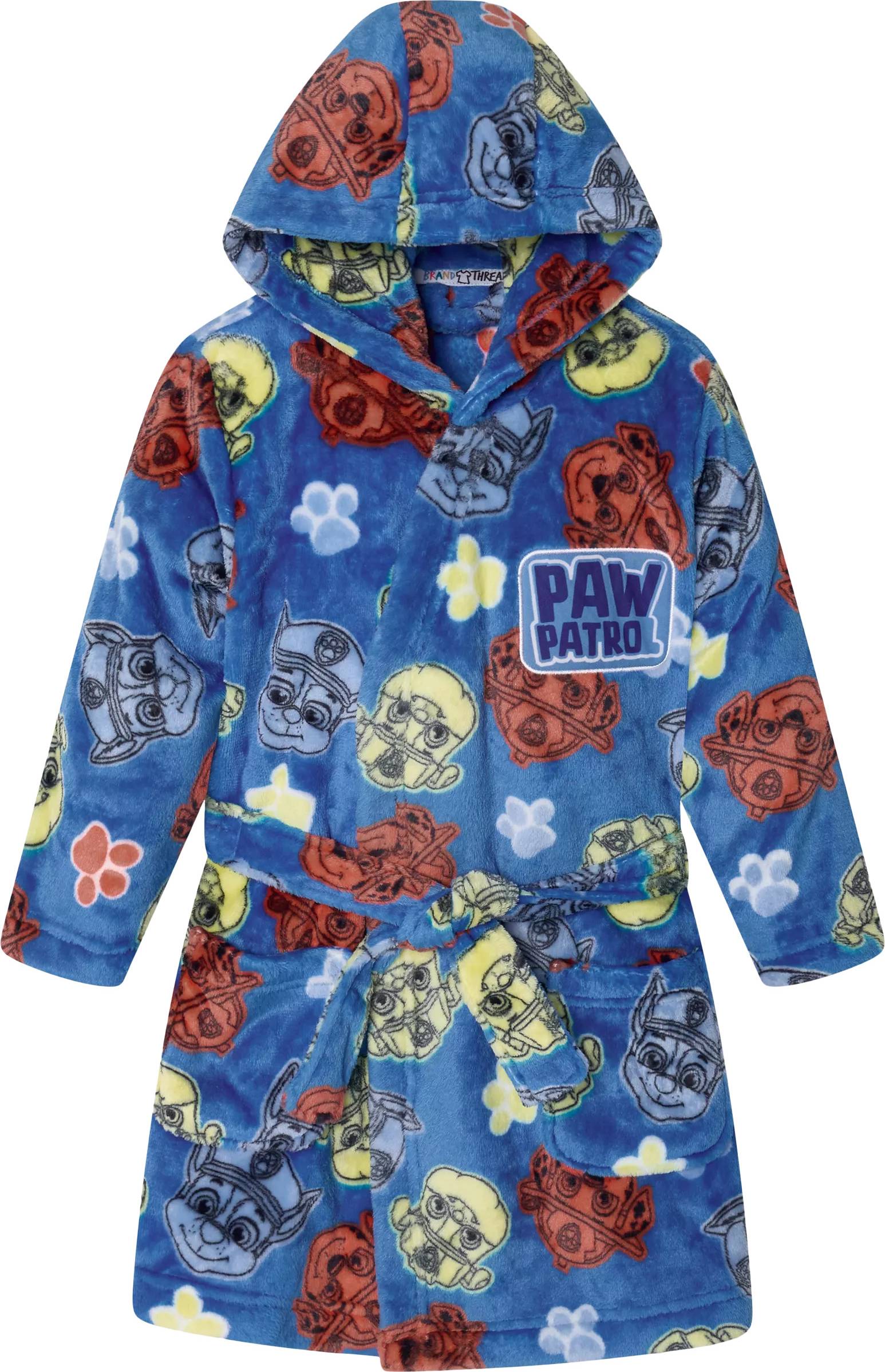 Robe kids Brand Threads Kids Paw Patrol Hooded Robe - Blue/Multi