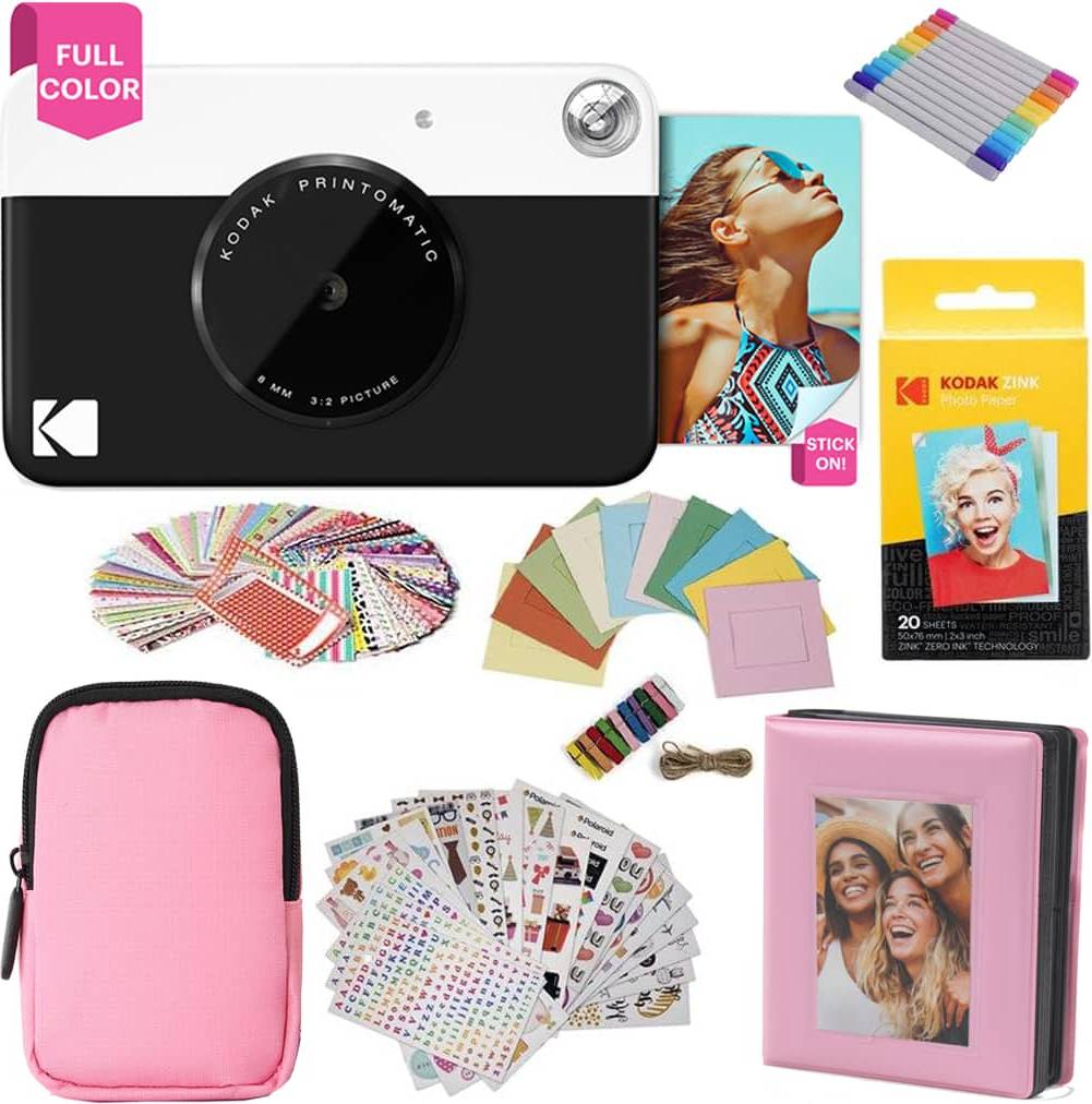 Kodak instant camera Kodak Printomatic Full-Color Instant Camera Gift Bundle