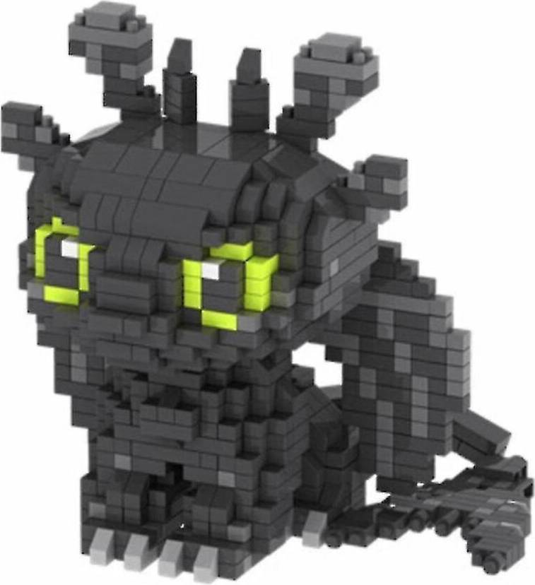 HKHBJS Toothless Building Blocks Puzzle Micro Figures