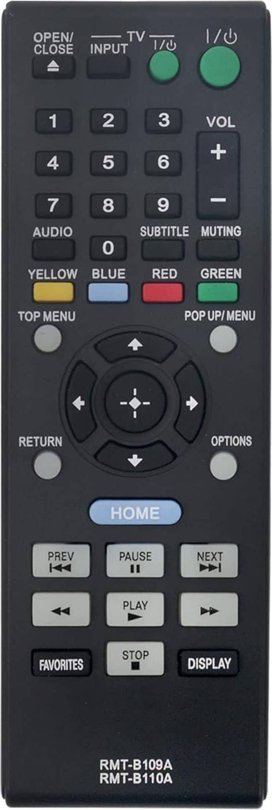 Blu ray disc ZdalaMit Replacement Remote RMT-B109A Blu-ray Disc