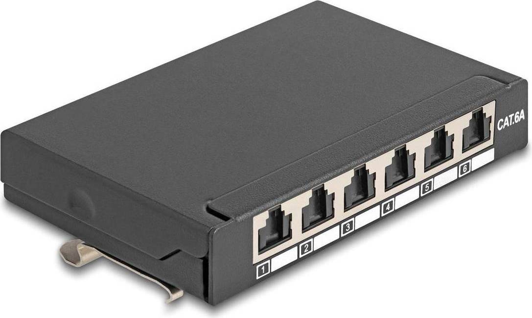 DeLock Mini Desktop Patchpanel RJ45 6 Port