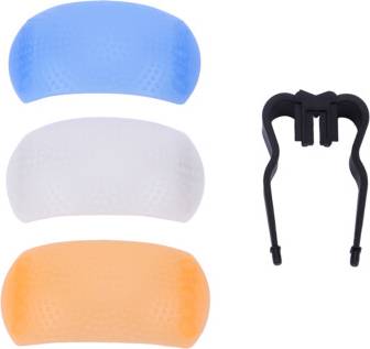 3 Color 3 In 1 Pop Up Flash Diffuser Cover