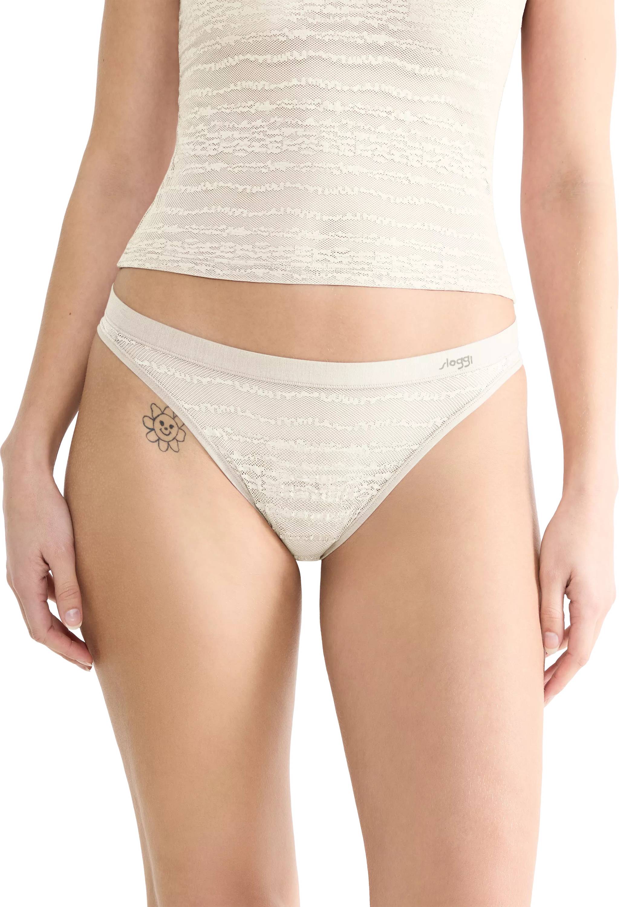SockShop Sloggi Free Evolve String Lace - Vit
