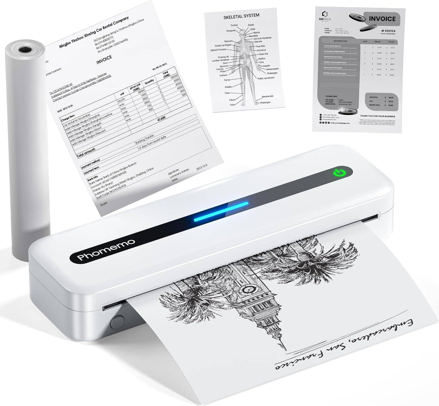 Mini printer Phomemo M832 Portable Mini Wireless Printer