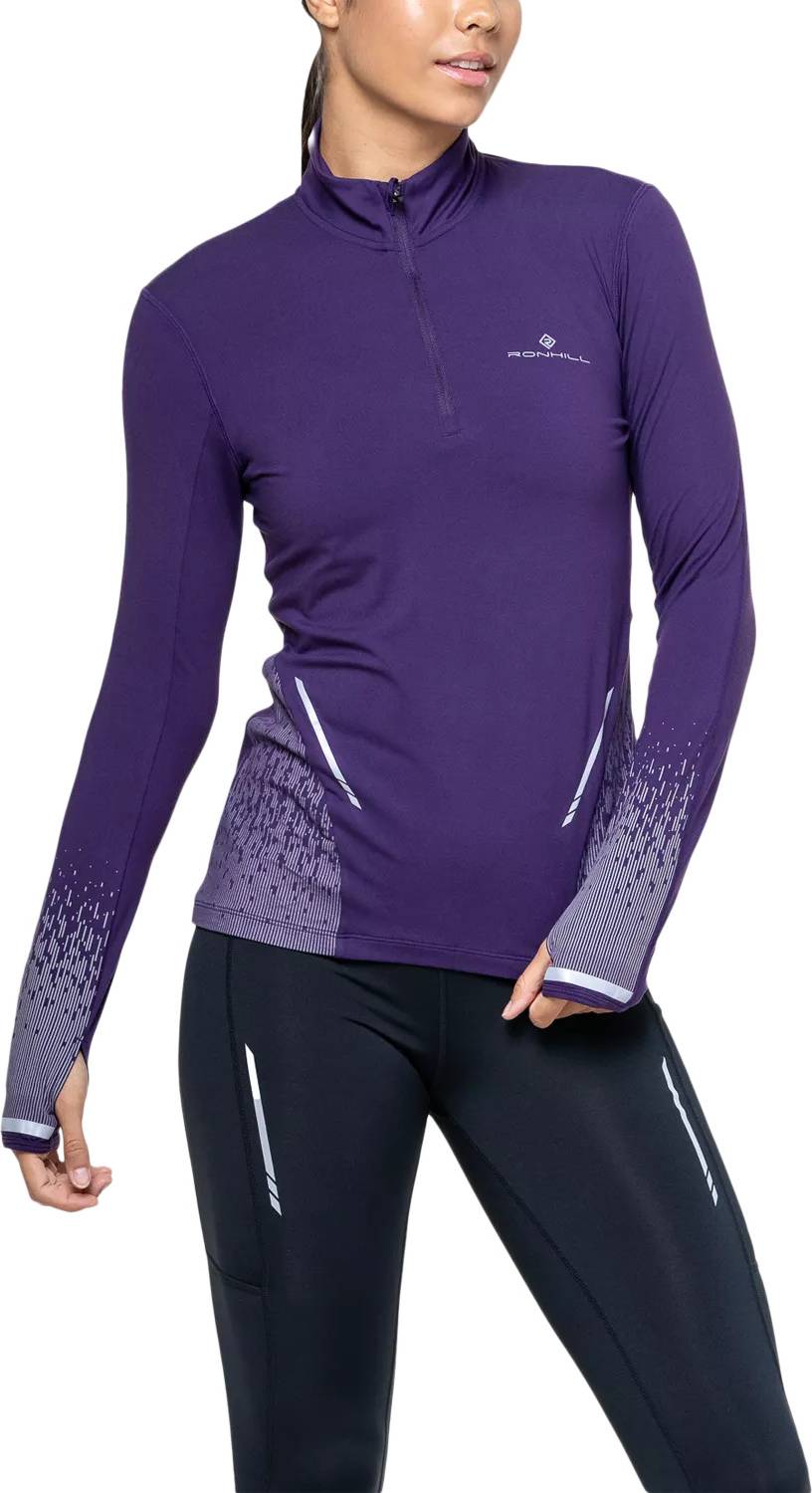 Tech Reflect 1/2 Zip Top - Damson/Reflect