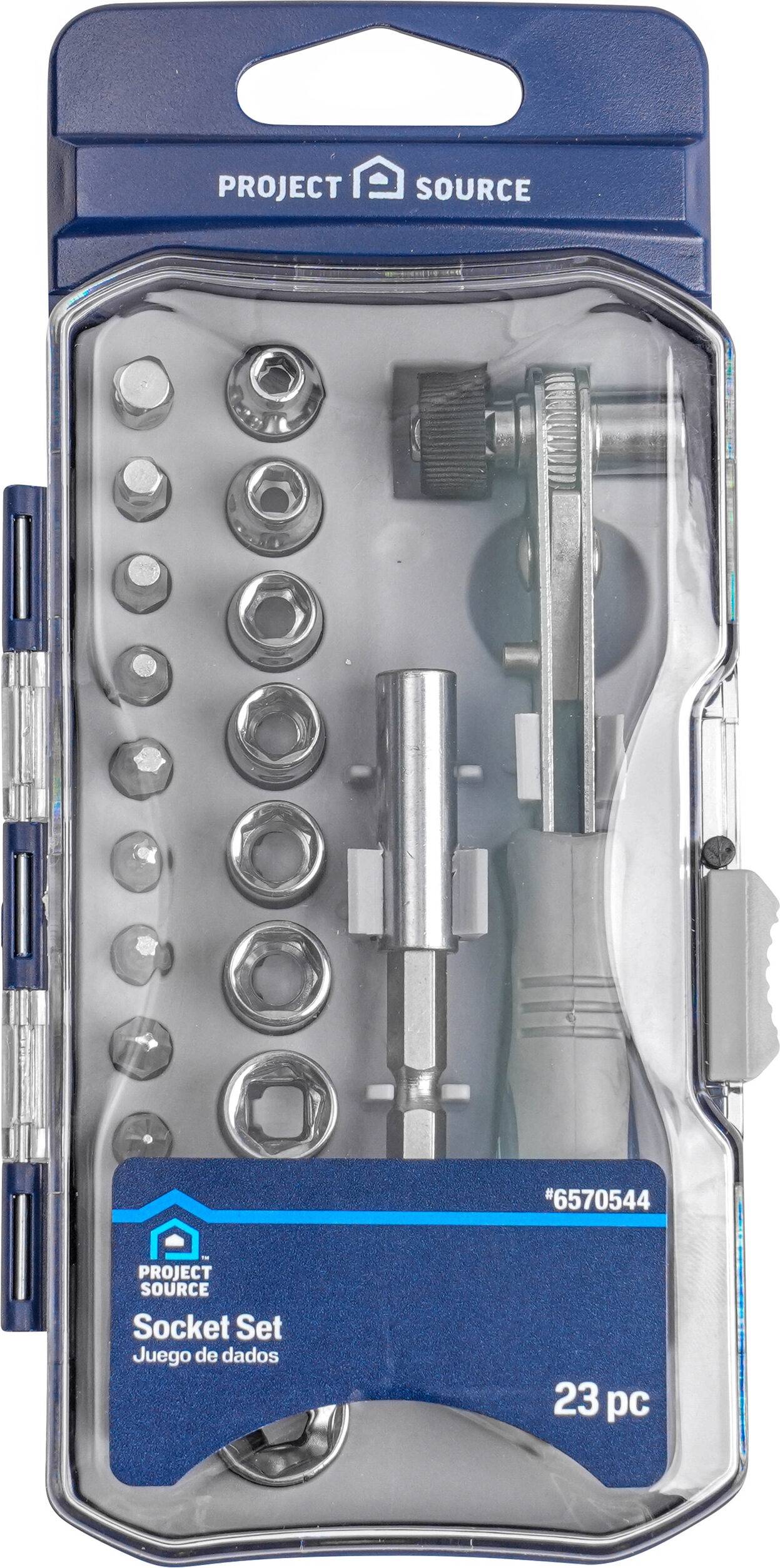Project Source Standard SAE Shallow Set 23 Pieces Socket Bit