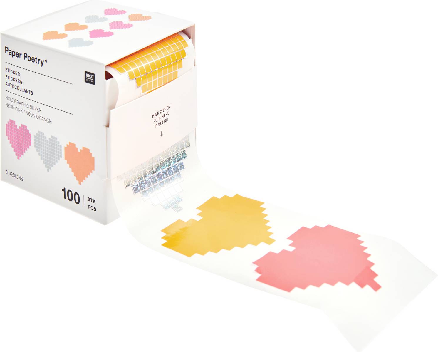 Sticker Hearts Roll
