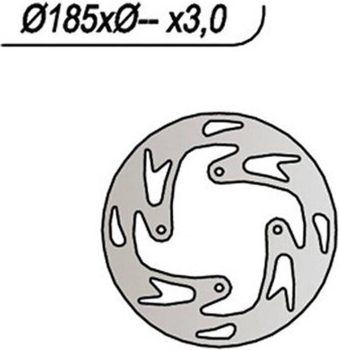Round Brake Disc Silver