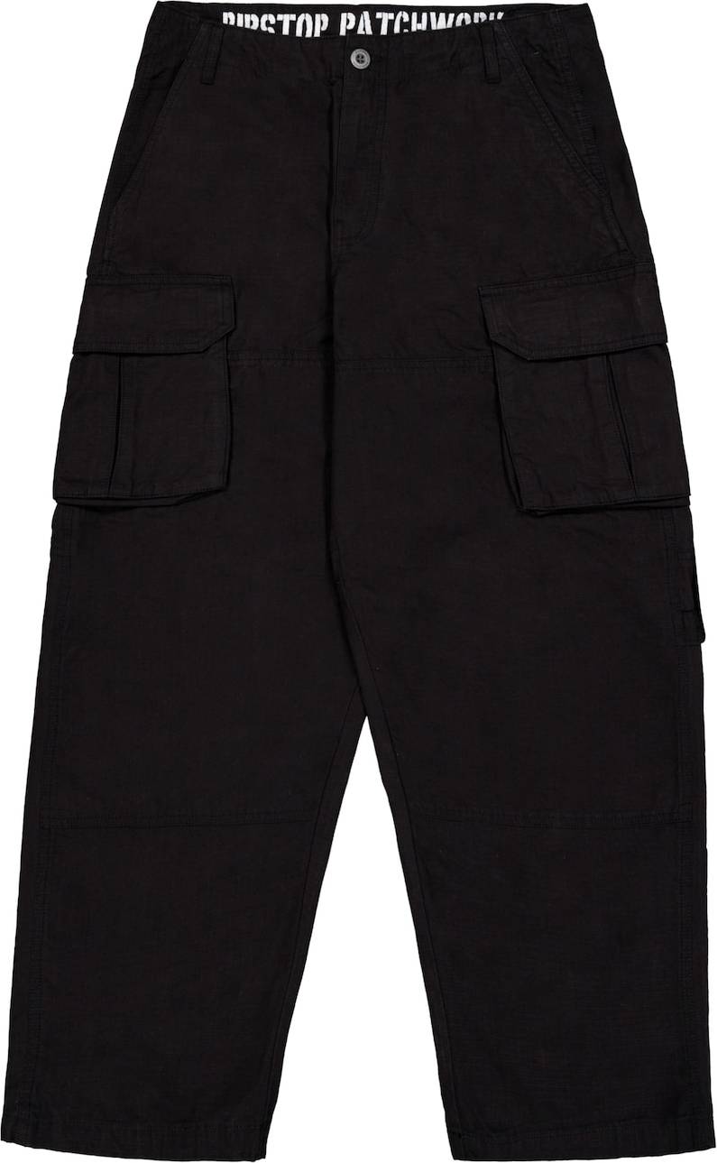 Alpha Industries Cargobyxa Ripstop Patchwork - Svart