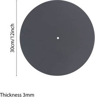 Transparent turntable 12 Inch Turntable Mat Transparent Acrylic Record Player
