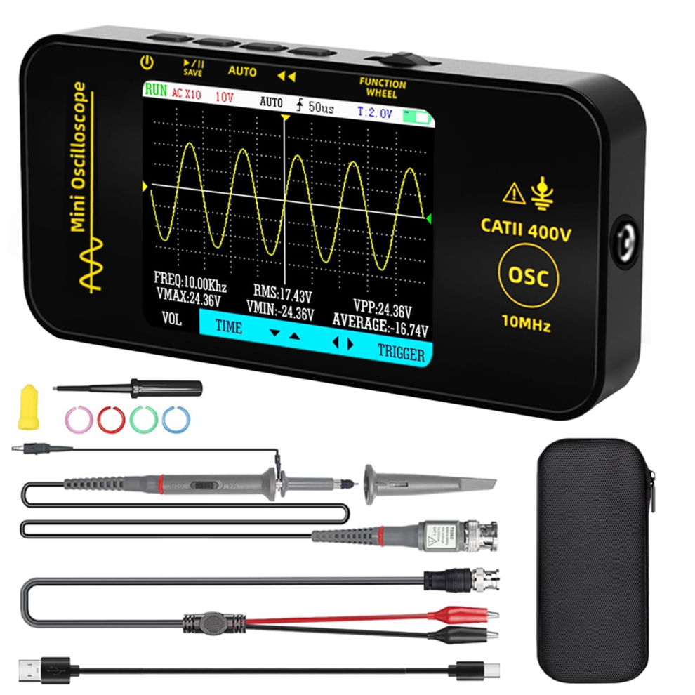 Saudism Handheld Oscilloscope 3.2 Inch TFT Display