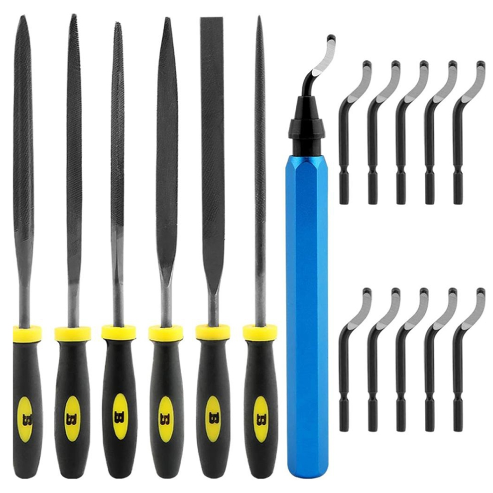 Saudism Deburring 6pcs Needle Files Tool Kit