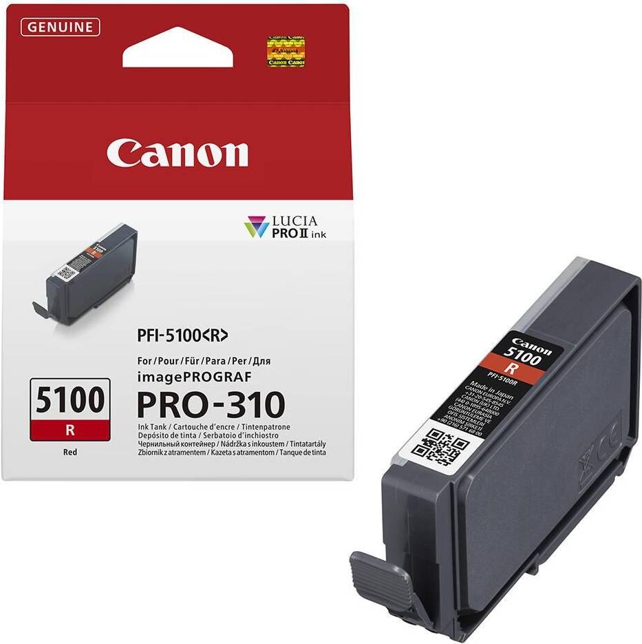 Canon PFI-5100 R Original Ink Cartridge Tank - Red