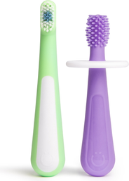 Ubbi Grow With Me Toothbrush Set Purple Zest