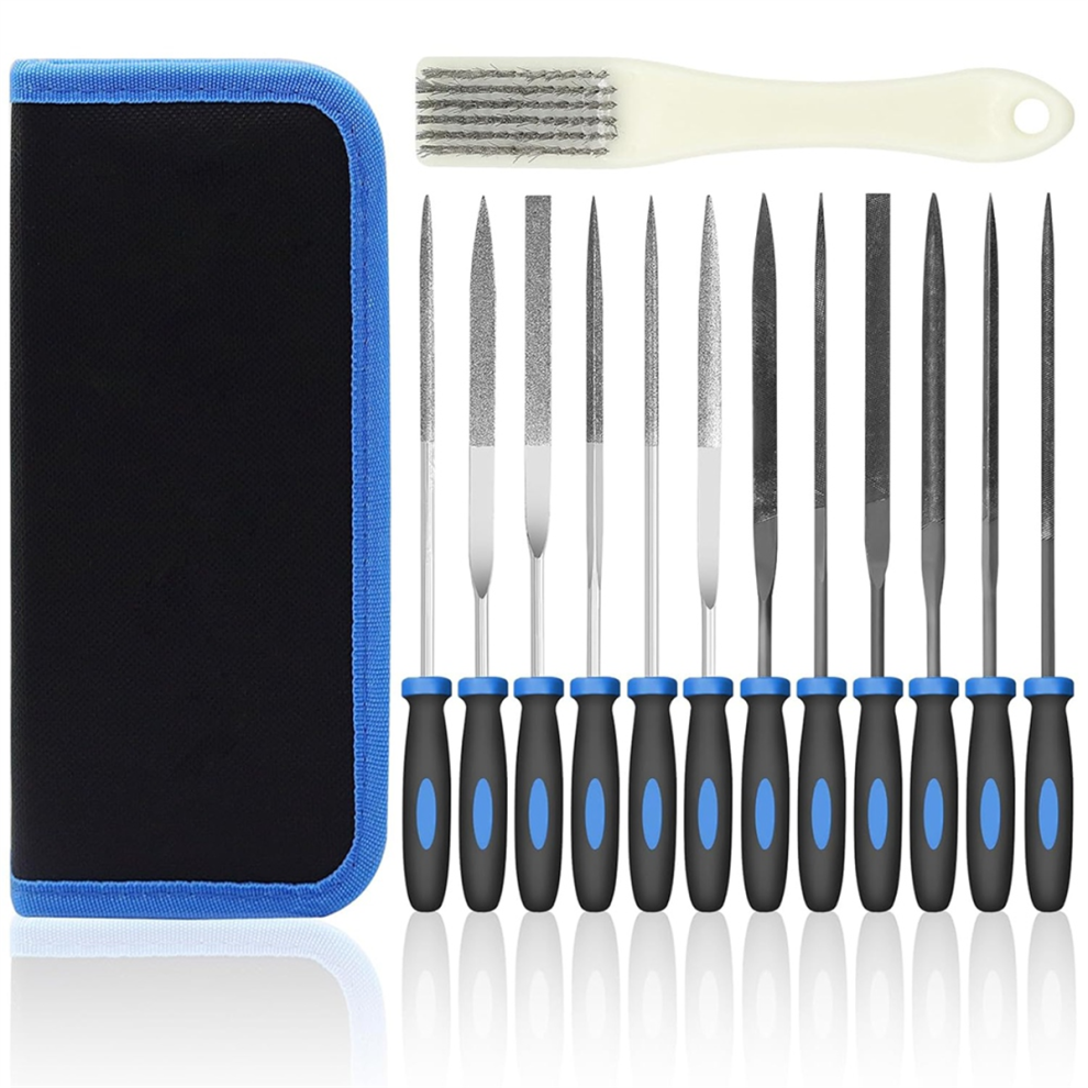Jehiatek 13-Piece Metal Needle File Set Rasp