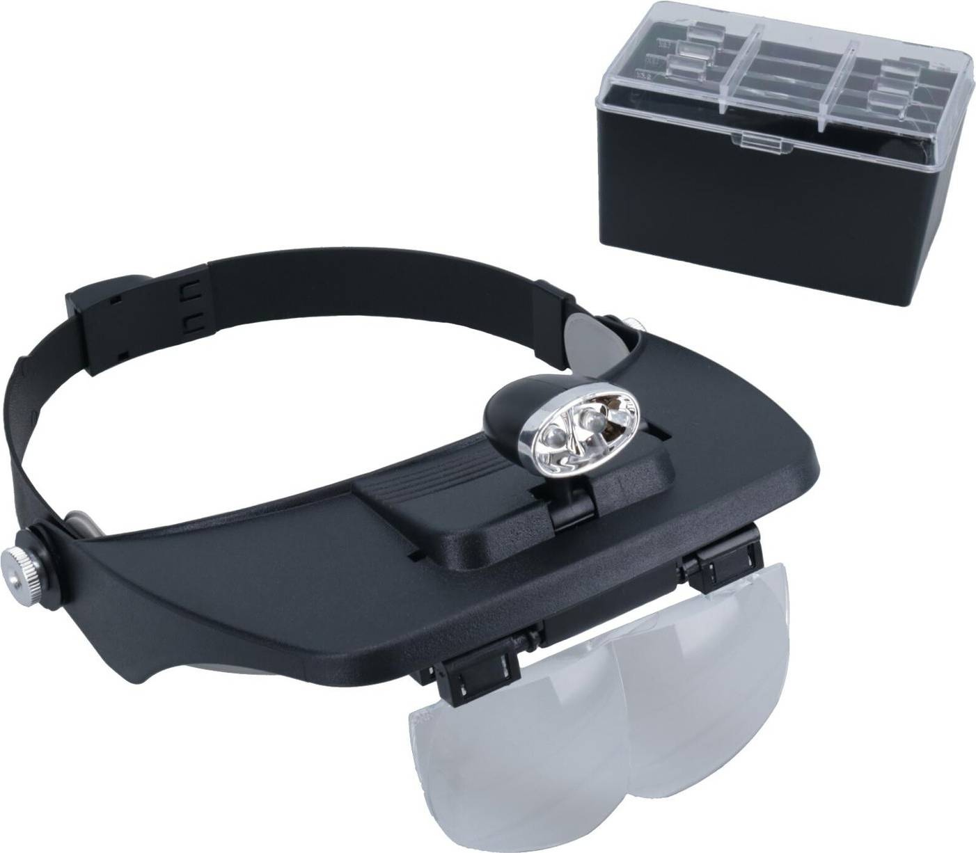 AB Tools Adjustable Head Magnifier With Light