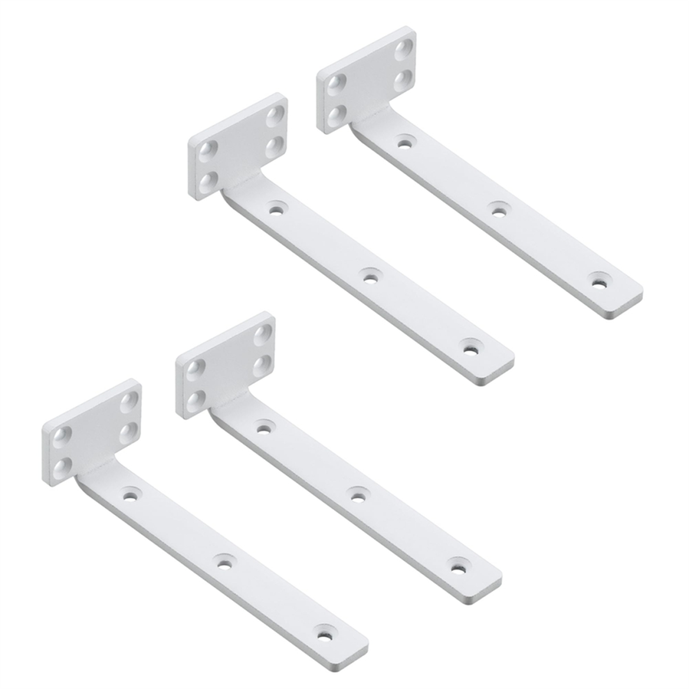 Saudism 4Pcs Floating Shelf Bracket 6 Inch