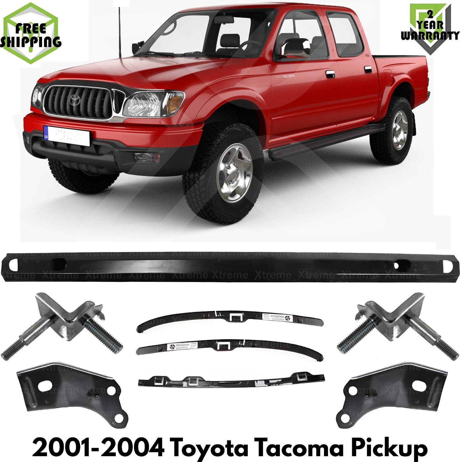 Front Bumper Paintable Grille Assembly Kit