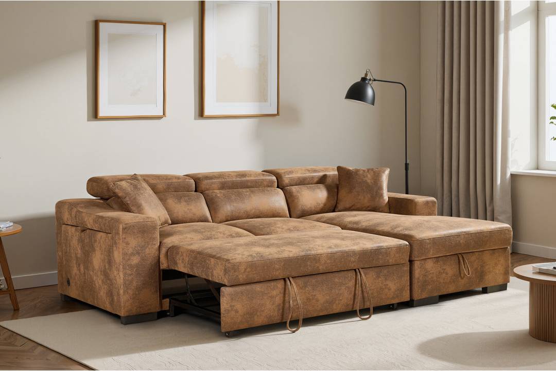 Latitude Run Rivaro Microsuede Sofa