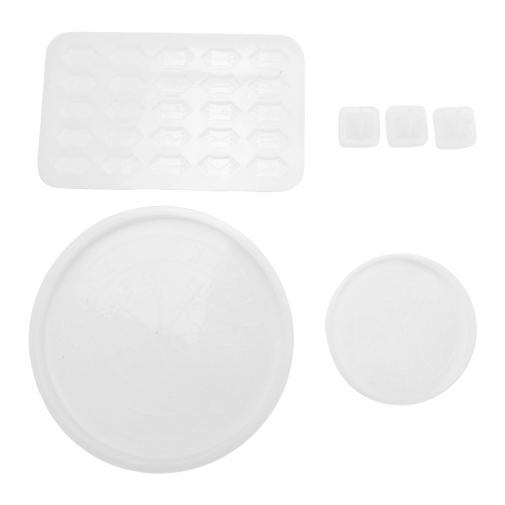 Saudism Rune Set Mold Silicone Coaster Tray