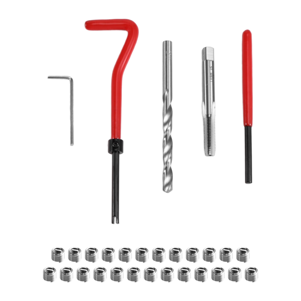 Saudism 30PCS Thread Repair M6x1 Tool Kit