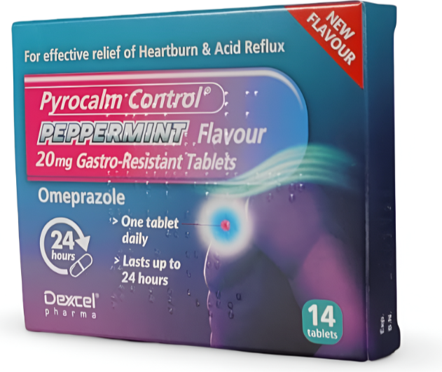 Pyrocalm Control Peppermint Gastro Resistant Tablets 20mg