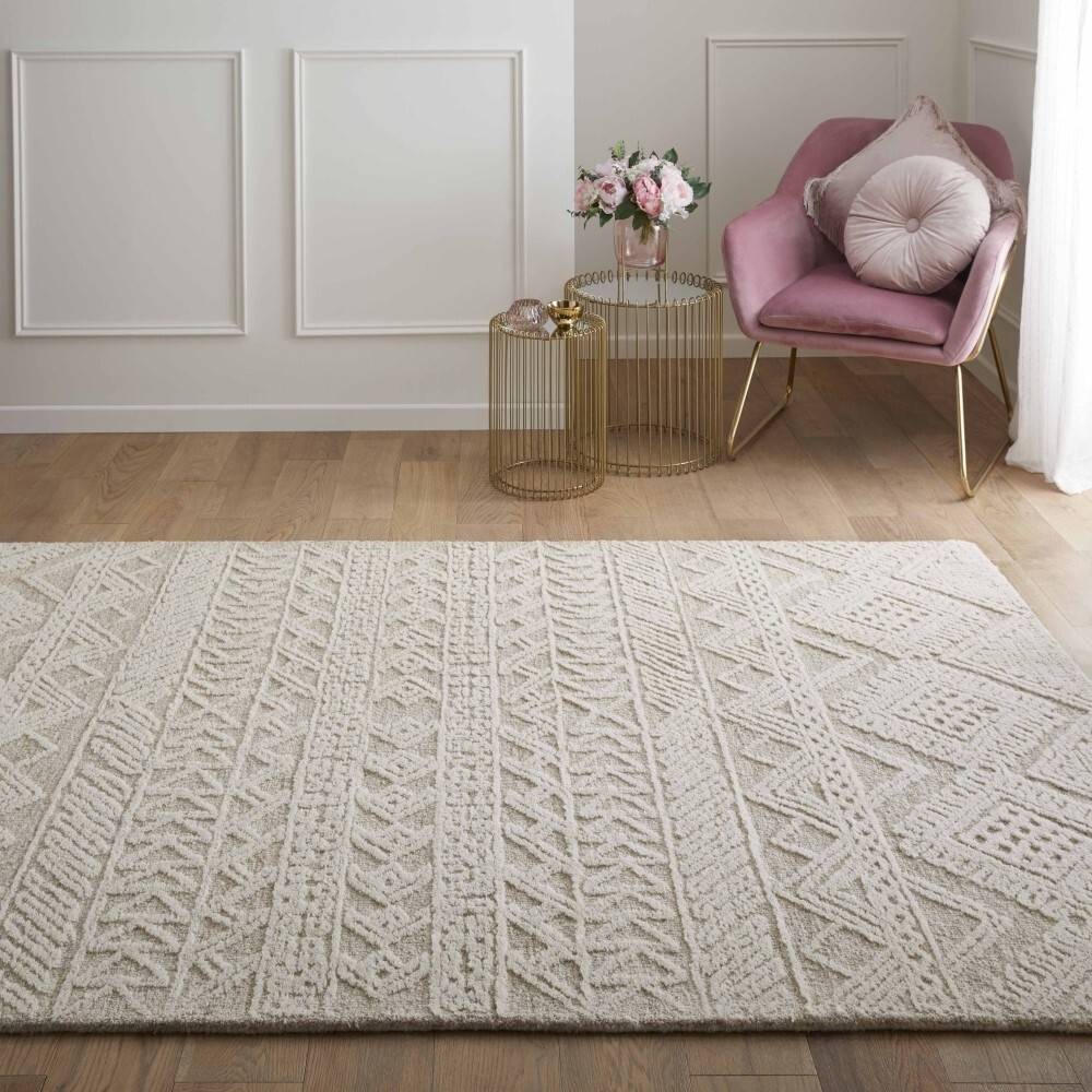 Modern Style Rugs Downton Sophie Swirl Rug Blue