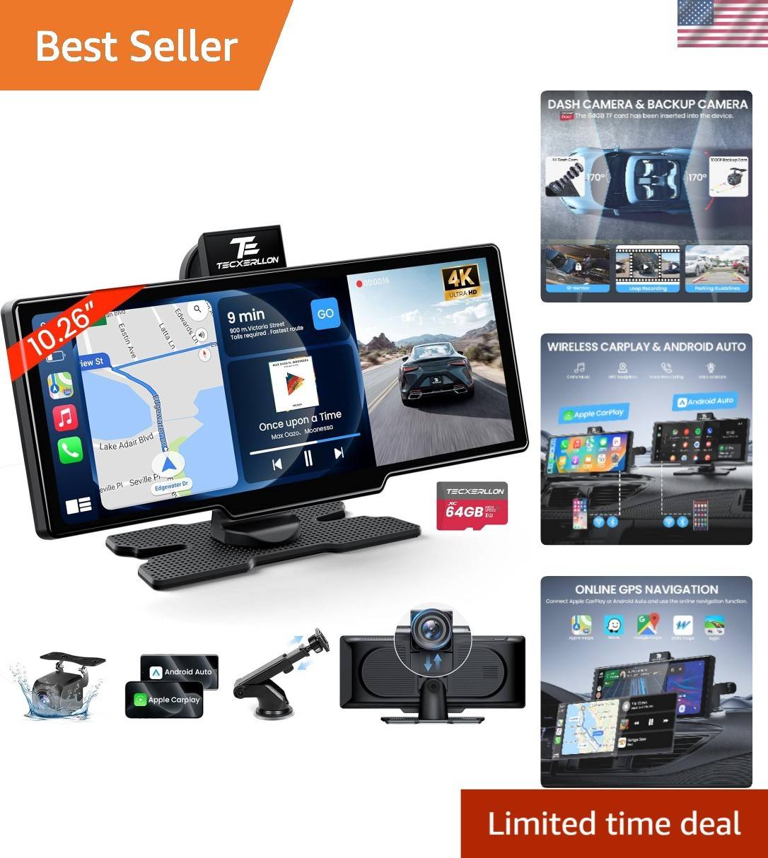 Apple carplay 10.26 Inch Wireless Carplay Android Auto Screen