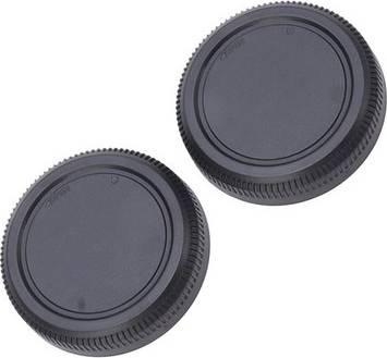 2pcs Rear Caps Abs Plastic Rear Lens Cap