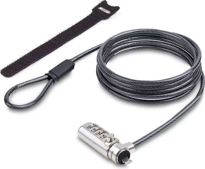 Combination lock StarTech Slim Lock K-Slot Compatible 6.6ft Cable
