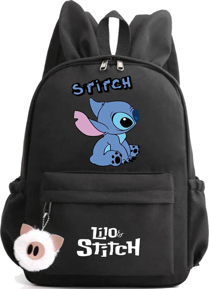 SRJ STAR Cartoon Pattern Rabbit Ears Backpack - Student