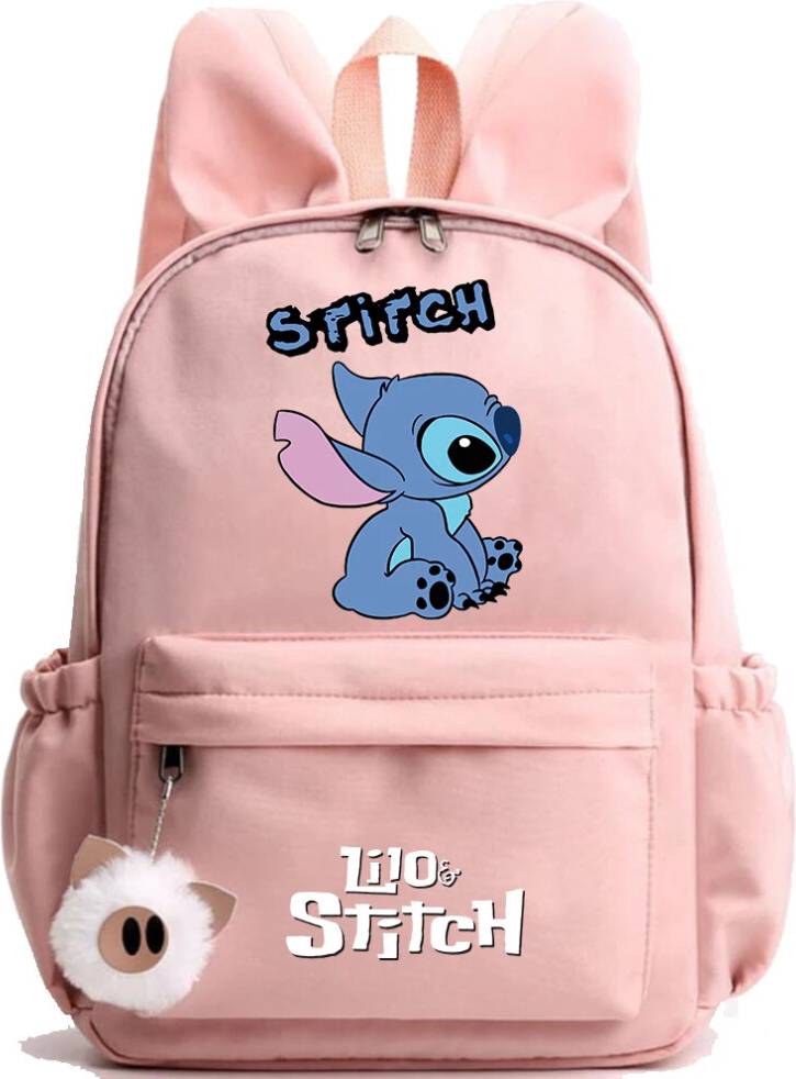 SRJ STAR Cartoon Pattern Rabbit Ears Backpack - Student