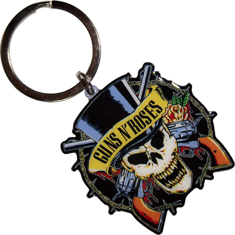 Kiss Top Hat Keyring Keychain - Guns N' Roses