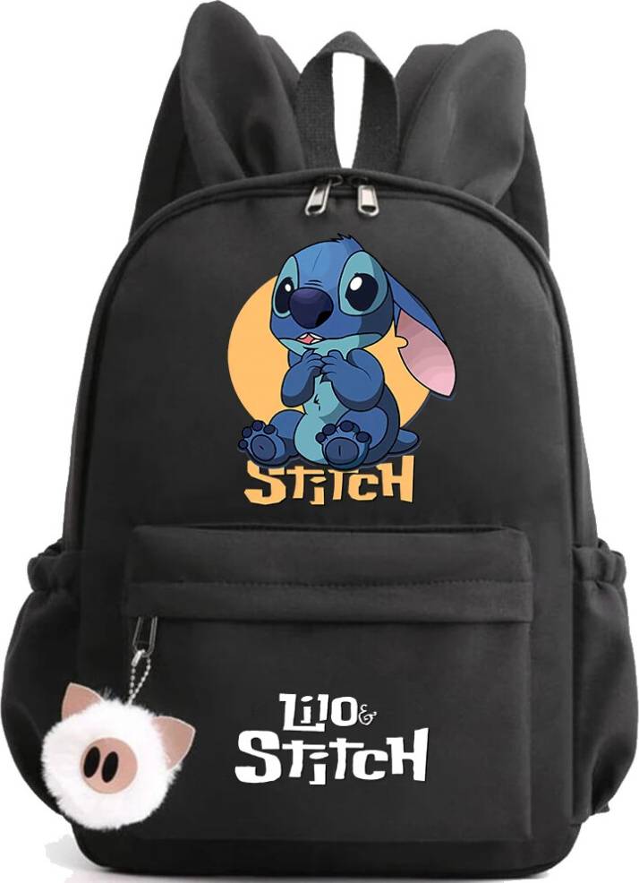 SRJ STAR Cartoon Pattern Rabbit Ears Backpack - Student