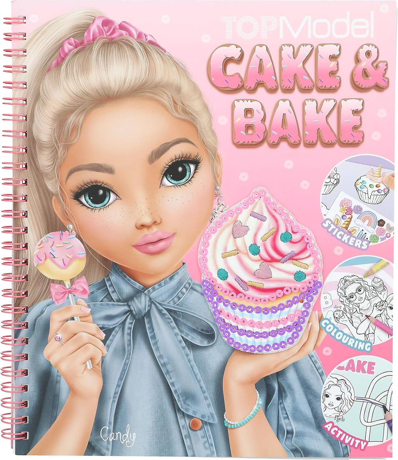 Top Model TOPModel Cake & Bake Colouring Book With Sequins 0413386
