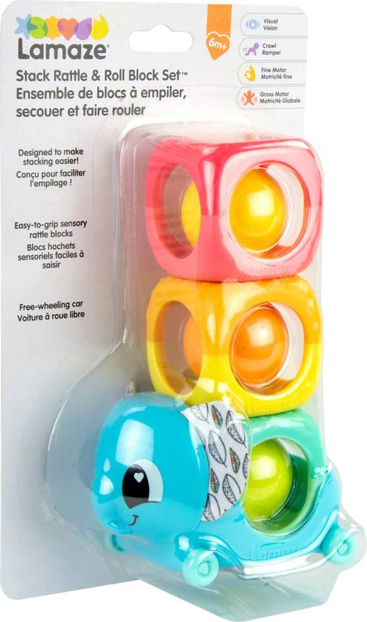 Tomy Lamaze Stack Rattle & Roll Blocks
