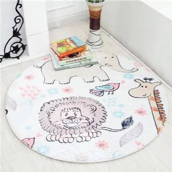 Children Cartoon Pattern Kids Play Rug
